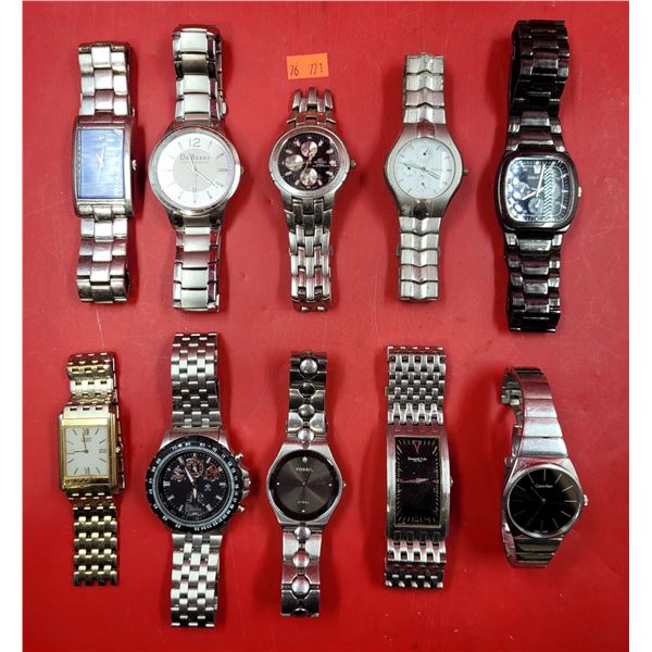 Lot of Assorted Watches w/ Guess, Kenneth Cole, Fossil, Citizen, & More