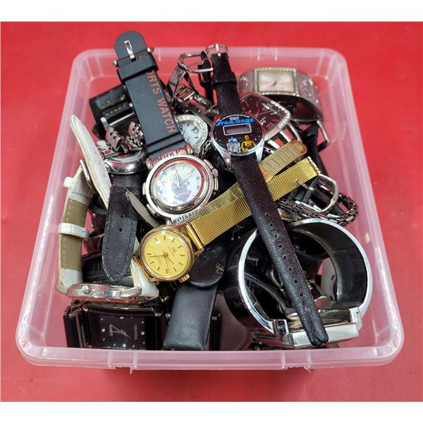 Lot of Assorted Watches w/ Star Wars, Royal Hong Kong Police, & More