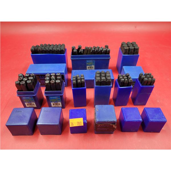 Lot of Letter & Number Punches