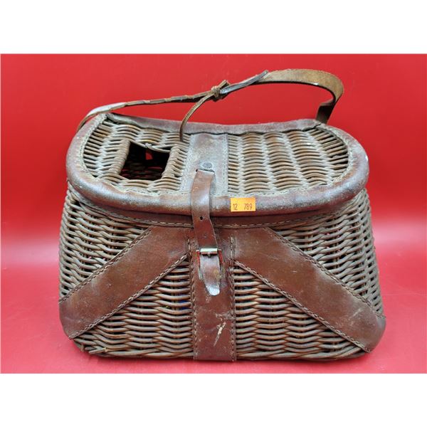 VTG Wicker Fishing Creel Basket
