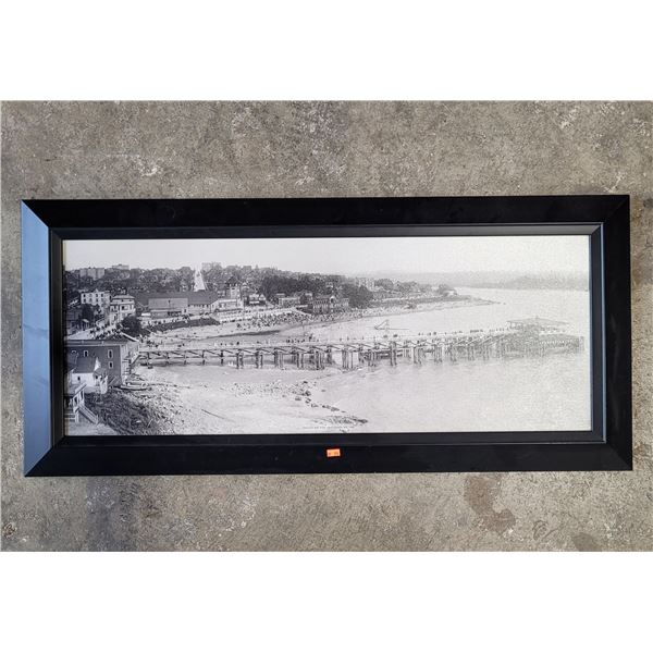 Framed 1909 English Bay Pier Print