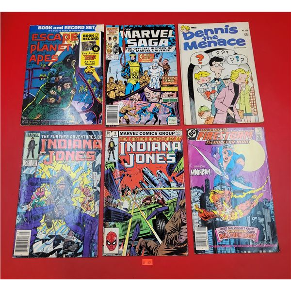 VTG Comic Lot w/ Dennis The Menace, Indiana Jones, Planet of The Apes, & More