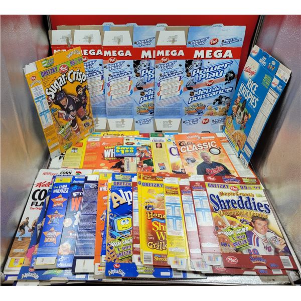 Lot of VTG Collectible Sports Cereal Boxes