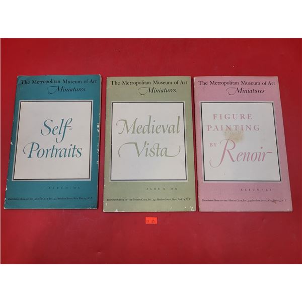 VTG Metropolitan Museum Of Art Miniatures Albums (Self-Portraits, Medieval Vista, & Figure Painting)