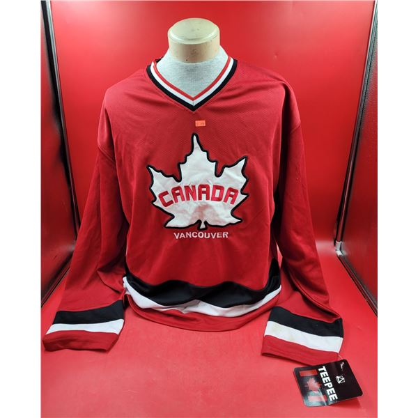 Red TeePee Canada Hockey Jersey