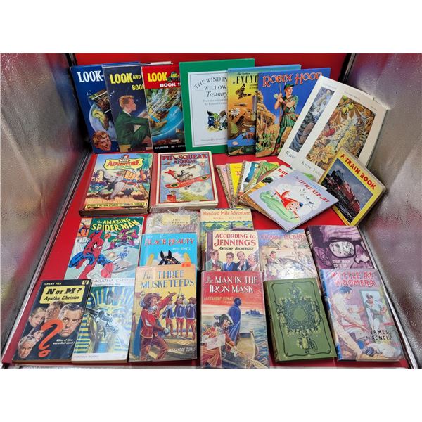 Lot of Assorted VTG Children's Books w/ Robin Hood, The Three Musketeers, Black Beauty, & More