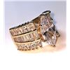 Image 5 : 14 Kt Yellow Gold Plated 4.65 Ct Lab Simulated Diamond Ring