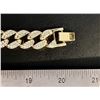 Image 8 : 114.5 Gram 14 Kt Gold Plated Simulated Diamond Baseball Pendant