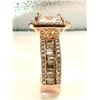 Image 5 : Sparkling 5 Ct Radiant Cut Lab Simulated Light Pink Diamond Ring