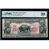 Image 1 : 1901 $10 Bison Legal Tender Note PCGS 30