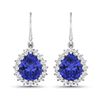 14KT White Gold 2.88ctw Tanzanite and Diamond Earrings