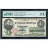 1862 $1 Legal Tender Note PMG 64EPQ