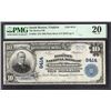 1902 $10 South Boston VA National PMG 20