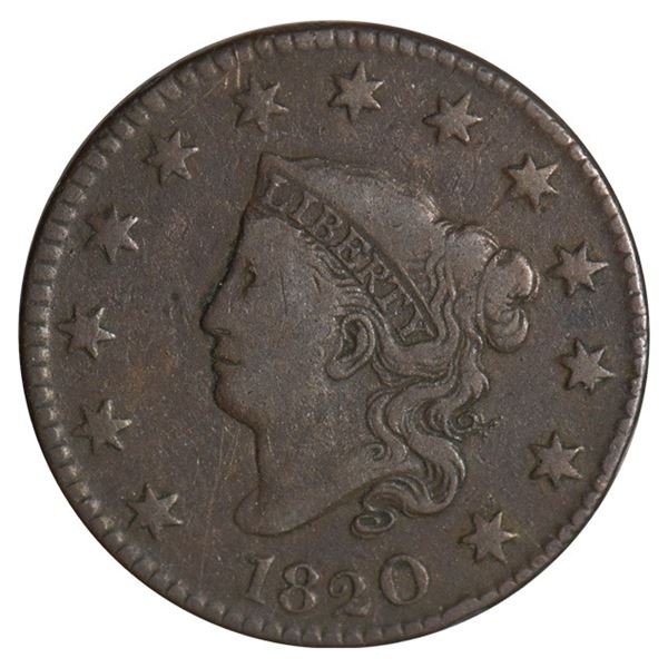 1820 Coronet Large Cent