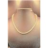 Image 3 : 14 Kt Yellow Gold Plated 18.5 Cttw Lab Simulated Diamond Tennis Necklace