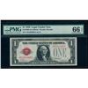 1928 $1 Legal Tender Note PMG 66EPQ