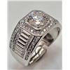 Image 4 : 18KT White Gold Plate VVs1 Lab Simulated Diamond Ring