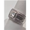 Image 6 : 18KT White Gold Plate VVs1 Lab Simulated Diamond Ring