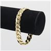 Image 1 : Huge 47.2 Gram 14 Kt Gold Plated Cuban Link Bracelet