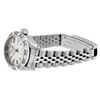 Image 5 : Rolex Ladies Stainless Steel Pyramid Diamond Bezel Date Watch