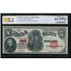 Image 1 : 1907 $5 Legal Tender Note PCGS 64PPQ
