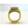 Image 10 : 14 Kt Yellow Gold Plate 7.75 Cttw. Lab Simulated Diamond Ring