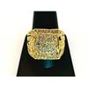 Image 3 : 14 Kt Yellow Gold Plate 7.75 Cttw. Lab Simulated Diamond Ring
