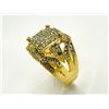 Image 6 : 14 Kt Yellow Gold Plate 7.75 Cttw. Lab Simulated Diamond Ring