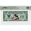 1988 $1 Mickey Disney Dollar PMG 66EPQ