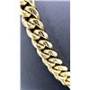 Image 3 : Huge Limited 226 Grams MLB 14 Kt Gold Plated Curb Link Necklace