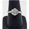 Image 3 : Ladies 14 K White Sparkling 5 Ct White Simulated Lab Diamond Ring