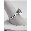 Image 5 : Ladies 14 K White Sparkling 5 Ct White Simulated Lab Diamond Ring