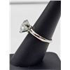 Image 7 : Ladies 14 K White Sparkling 5 Ct White Simulated Lab Diamond Ring