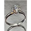 Image 9 : Ladies 14 K White Sparkling 5 Ct White Simulated Lab Diamond Ring