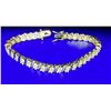 Image 5 : Sparkling 14 Kt Gold Plated Tennis Bracelet
