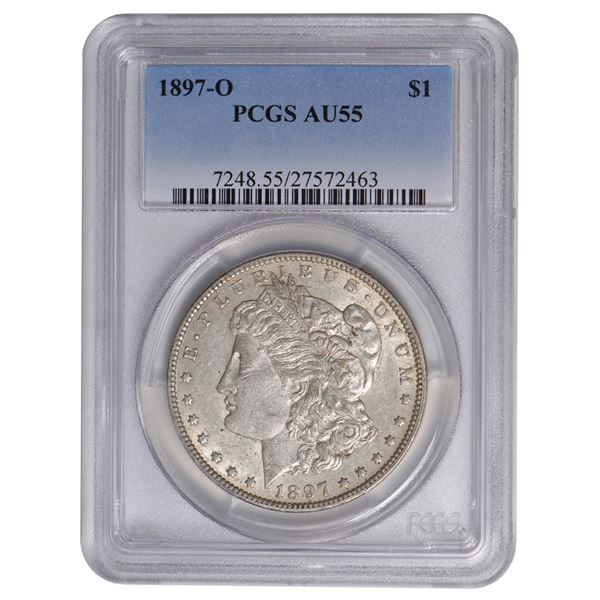 1897-O $1 Morgan Silver Dollar PCGS AU55