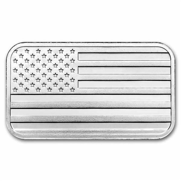 American Flag 1 oz Silver Bar