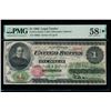 1862 $1 Legal Tender Note PMG 58EPQ