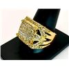 14 Kt Yellow Gold Plate 7.75 Cttw. Lab Simulated Diamond Ring