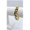 Strong 61.8 Gram 14 Kt Gold Plate Curb Link Bracelet