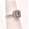 Image 2 : 14 Kt White Gold Plate 2.75 Ct White Lab Simulated Diamond  Ring