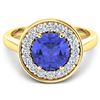 Image 2 : 14KT Yellow Gold 2.02ct Tanzanite and Diamond Ring