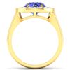Image 4 : 14KT Yellow Gold 2.02ct Tanzanite and Diamond Ring