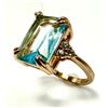 Image 3 : 14 kt Yellow Gold Plate 6.5 Ct Simulated Sky-Blue Topaz