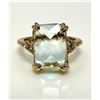 Image 4 : 14 kt Yellow Gold Plate 6.5 Ct Simulated Sky-Blue Topaz