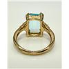 Image 7 : 14 kt Yellow Gold Plate 6.5 Ct Simulated Sky-Blue Topaz