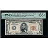 1934 $5 Hawaii FRN PMG 65EPQ