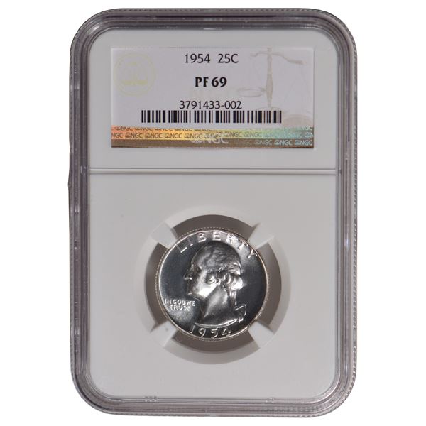 1954 Washington Quarter NGC PF69