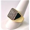 Image 2 : Mens14 Kt Gold Plated 5.75 Cwt. Simulated Diamond Ring