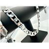 Image 7 : Huge 102-gram Sterling Silver Cuban Link Necklace